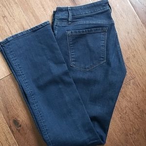 LOFT Curvy Boot Jeans in Dark Rinse